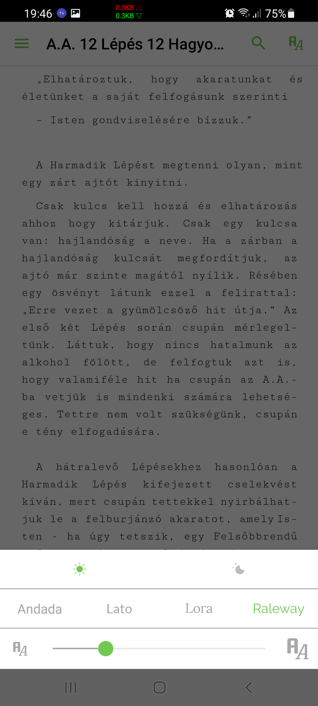 Olvasási Opciók